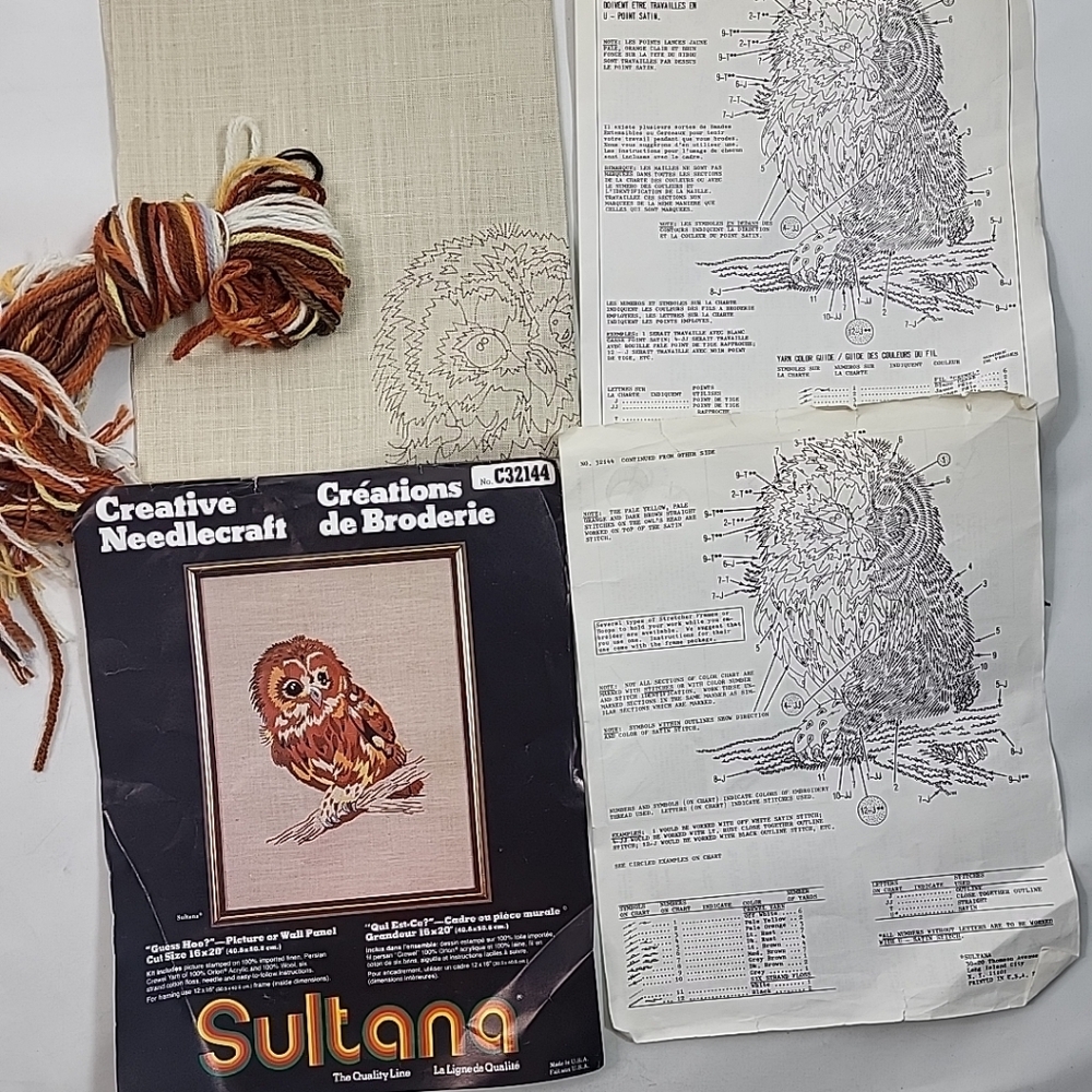 Creative Needlecraft  : Guess Who Crewel Embroidery #C32144